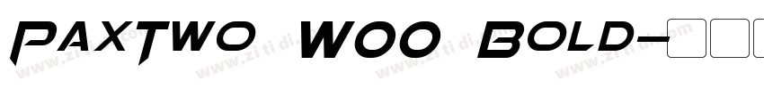 PaxTwo W00 Bold字体转换